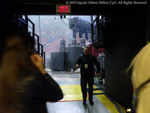 Première visite backstage avant le spectacle de Bon Jovi au Centre Bell, Québec, Canada (14 février 2013)